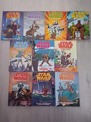 Buy Star Wars Clone Wars Adventures Volumes 1 - 10 Graphic Novel Paperbacks • 25£