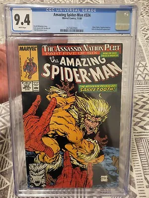 Buy Amazing Spider-Man #324  CGC 9.4 The AssassinNation Plot • 51.45£