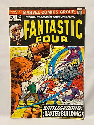 Buy 1973 Fantastic Four #130 Comic Book 20 Cent Inhumans Steranko Sinnott Cover • 19.18£