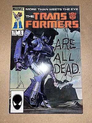Buy The Transformers Issue #5 (Marvel Comics 1985), Iconic Cover. HIGH GRADE! 9.2 • 21.50£