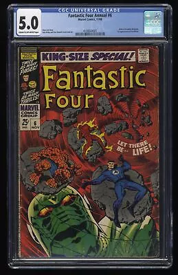 Buy Fantastic Four Annual #6 CGC VG/FN 5.0 1st Appearance Annihilus! Marvel 1968 • 117.70£