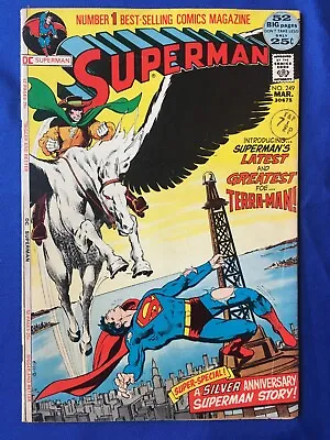 Buy Superman #249 FN+ (6.5) DC ( Vol 1 1972) 1st App Terra-Man, Neal Adams Art • 16£