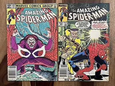 Buy Amazing Spider-man #241-#246-two Book Set-origin Of Vulture-kraven-ff-loki Vf+ • 7.87£