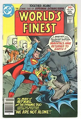 Buy World's Finest Comics 243 VF+ Curt Swan Art! Superman Batman Robin! 1977 DC N685 • 6.31£