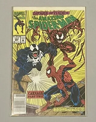 Buy Marvel Comics The Amazing Spider-Man Carnage Part Two 1992 Issue #362 • 20.08£