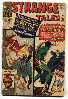 Buy STRANGE TALES #123--comic Book--1st Beetle--DR. STRANGE--1964 • 62.69£