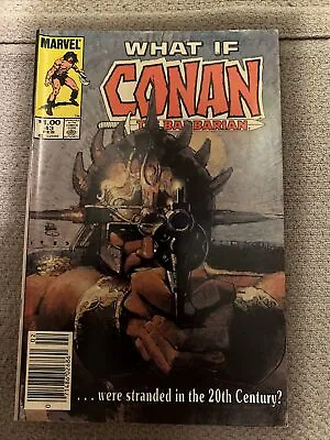 Buy What If…? #43 Conan Were Stranded In The 20th Century? (Marvel 1984) Newstand • 3.95£