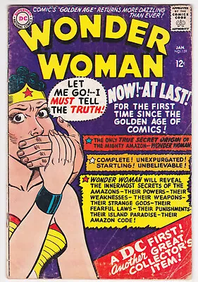 Buy Wonder Woman #159 Good-Very Good 3.0 Hippolyte Steve Trevor Ross Andru Art 1966 • 15.82£
