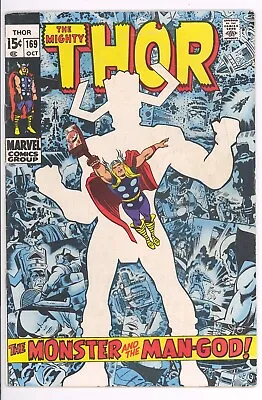 Buy Thor #169 Marvel 1969 FN Origin Galactus, Classic Kirby, 1st Taa FREE SHIP • 79.94£