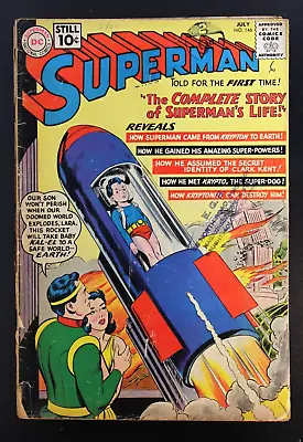 Buy Superman #146 DC 1961 Silver Age Origin Special - Classic Cover - FAIR • 75£