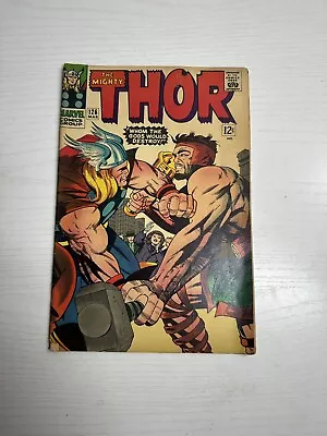 Buy Vintage Marvel Comics Thor 126 Comic Book 1966 Stan Lee  Thor Vs. Hercules • 51.97£