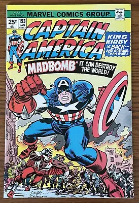 Buy CAPTAIN AMERICA #193 JACK KIRBY JOHN ROMITA 1976 FALCON 1ST MADBOMB Marvel Comic • 63.95£