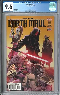 Buy Star Wars Darth Maul #3 CGC 9.6 NM WP 2017 6/17 Marvel Comics 1st Cover Cad Bane • 67.58£