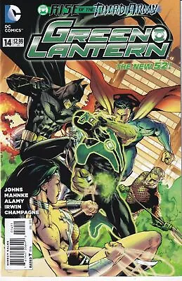 Buy Green Lantern #14 1st Print Mahnke 14A Cover DC Comics New 52 W/Justice League • 2.13£