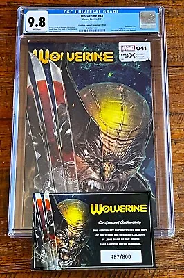 Buy Wolverine #41 Cgc 9.8 John Giang Megacon Variant Deadpool Homage Hulk 340 Le 800 • 102.53£