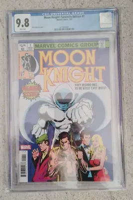 Buy Moon Knight #1 - Facsimile Edition (CGC Grade 9.8, 2022) • 85£