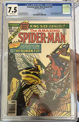 Buy Amazing Spider-Man Annual #10 CGC 7.5 Origin & 1st Appearance Of The Human Fly • 71.08£