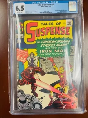 Buy Tales Of Suspense #52 1964 Cgc 6.5 Grade First Appearance Of The Black Widow! • 1,225.44£