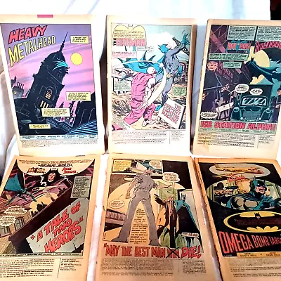 Buy COVERLESS COMIC BOOKS BATMAN Detective Lot #6 11pcs Collection MODEL Ads BRAVE • 20.10£