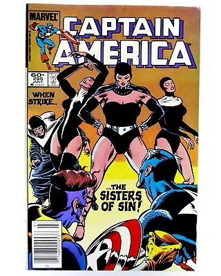 Buy Marvel CAPTAIN AMERICA (1984) #295 Key SISTERS OF SIN Newsstand FN/VF Ships FREE • 10.34£