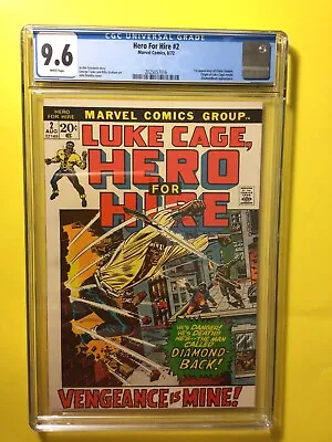Buy Luke Cage Hero For Hire #2 1st Claire Temple CGC 9.6 White Pages Marvel 1972 • 217.15£