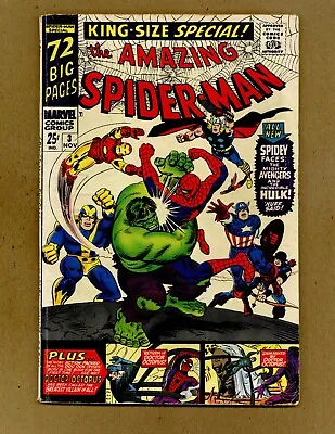 Buy Amazing Spider-Man Annual 3 (VG) Avengers, Hulk! Stan Lee, Steve Ditko 1967 X260 • 52.43£