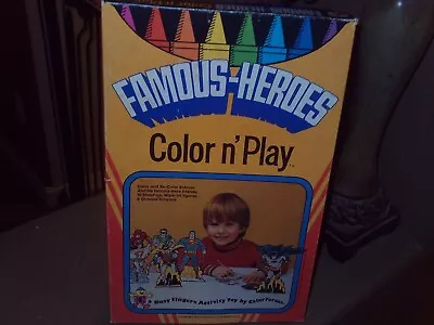 Buy Vintage Super Heroes Color N' Play Super Friends Rare Brand New Unused M 1974 • 108.33£