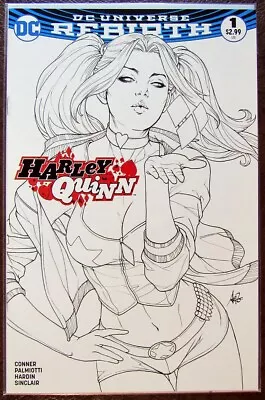 Buy HARLEY QUINN #1 2016 Stanley ARTGERM Lau Line Art Variant NM • 10.34£