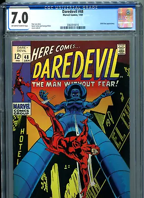 Buy Dardevil #48 (Marvel 1969) CGC Certified 7.0 • 55.73£
