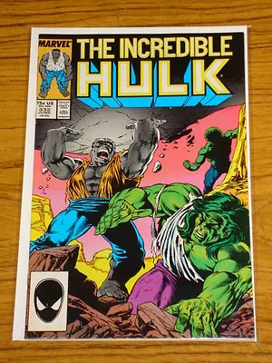 Buy Incredible Hulk #332 Vol1 Marvel Comics Mcfarlane June 1987 • 11.99£