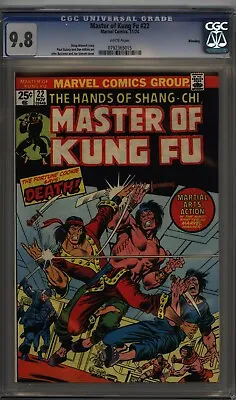Buy Master Of Kung Fu 22 Cgc 9.8 White Pages Old Blue Label Winnipeg Pedigree  L3 • 476.66£