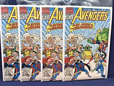 Buy 1992 Marvel Avengers 350 Lot Of 4 High Grade, Nm Or Better, Black Knight & Sersi • 19.70£