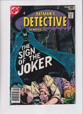 Buy Detective Comics (1937) #  476 (5.0-VGF) (1043376) Sign Of The Joker 1978 • 36£
