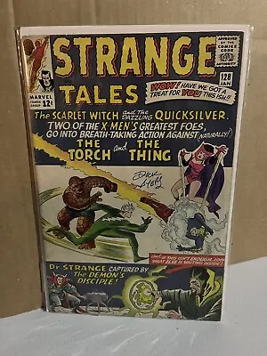 Buy Strange Tales 128 🔑1st App DEMONICUS🔥1965 SIGNED DICK AYERS🔥SILVER AGE🔥FN+ • 150.39£