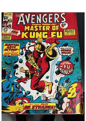 Buy AVENGERS  #28  1974 - 1st SHANG CHI, MASTER OF KUNG FU  Marvel Comics • 0.99£
