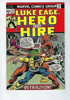Buy LUKE CAGE, HERO FOR HIRE # 14 (Cents Issue, OCT 1973), VF+ • 18£