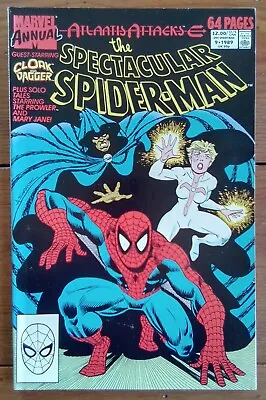 Buy The Spectacular Spider-man Annual 9, Atlantis Attacks Part 6, Marvel, 1989, Fn • 4.99£