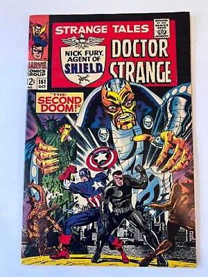Buy Strange Tales #161 (1951) F/VF 1967  The Second Doom!  (Back Cover Tear)  • 40.18£