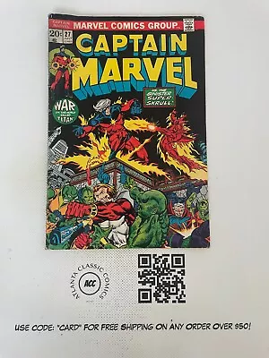 Buy Captain Marvel # 27 VG Comic Boook Avengers Kree Skrull Hulk Thor X-Men 1 J225 • 28.60£