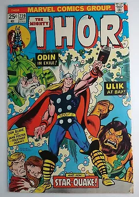 Buy Marvel Comics Thor #239 1st Appearance Heliopians: Horus, Osiris, Isis FN/VF 7.0 • 19.82£