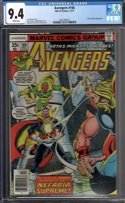 Buy Avengers 166 - CGC Near Mint  |  NM  |  9.4 - Count Nefaria, Byrne Art! • 74.89£