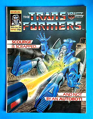 Buy TRANSFORMERS #83 (VOL 1)  MARVEL UK COMIC  18th OCT 1986  VG  1ST PRINT • 6.99£
