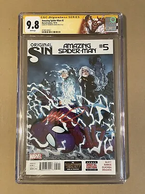 Buy Amazing Spider-Man #5 CGC SS 9.8 Signed By Humberto Ramos (2nd App Of Silk) • 178.42£