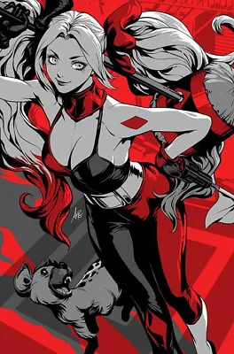 Buy Harley Quinn: Black White Redder #1 (stanley  Artgerm  Lau Variant) Comic ~ Dc • 3.99£