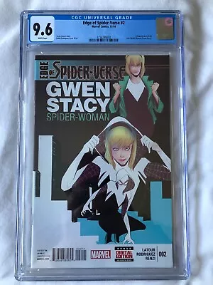 Buy Edge Of Spider-Verse #2 CGC 9.6 First Spider-Woman Gwen Stacy FIRST PRINT • 549£