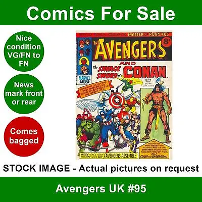 Buy Avengers UK #95 Comic VG/FN 12 July 1975 Marvel UK • 4.99£