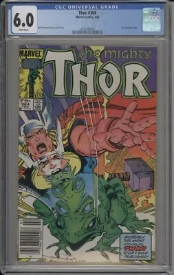 Buy Thor #364 - Cgc 6.0 - Thor Becomes A Frog - Newsstand Edtion • 46.36£