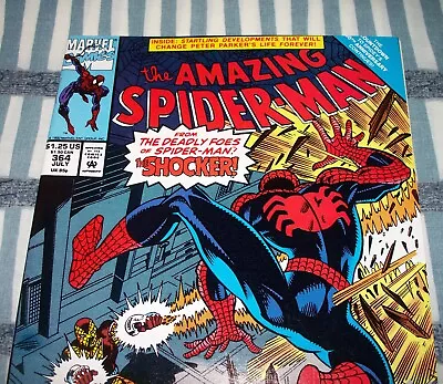 Buy The Amazing Spider-Man #364 Vs. The Shocker From July 1992 In NM- Condition DM • 10.25£