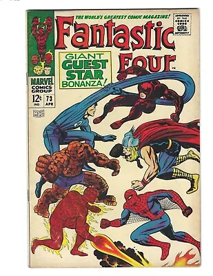 Buy Fantastic Four #73 1967 FN/FN+ Glossy Beauty! Daredevil Thor Spider-Man! Combine • 47.41£