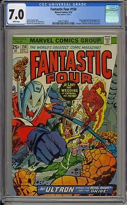 Buy Fantastic Four #150 - Cgc 7.0 - John Romita Sr. - Avengers - Inhumans - Ultron • 98.11£